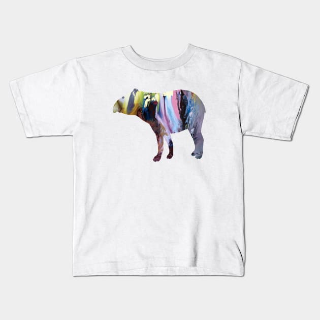 Tapir Art Kids T-Shirt by BittenByErmines